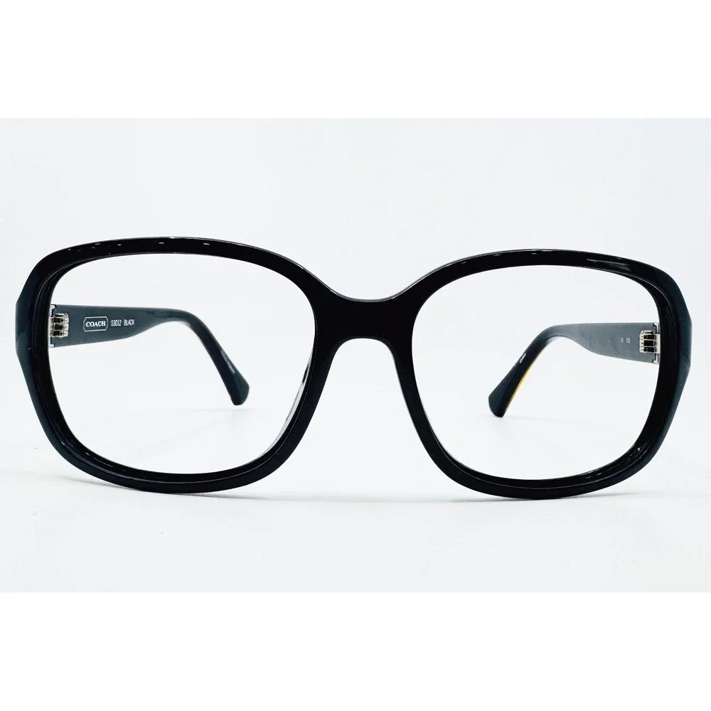Coach Eyeglasses Frames Women Black S3012 Square Full Rim 125